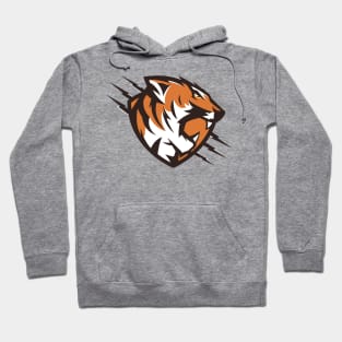 tiger face - claw Hoodie